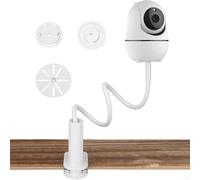 Shophubio Support de caméra en métal avec trou de vis de 6,35 mm, support de serrage rotatif à 360 degrés pour caméra de sécurité, support mural pour utilisation en intérieur et extérieur