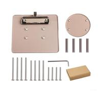 Shophubio Support de papier pour chariot avec clip en acrylique pour volant 5-6 trous - Extérieur pour accessoire compatible avec EZGO(fauve)