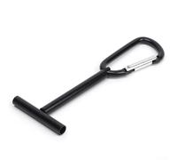 Shophubio Support en aluminium avec cordon élastique | Outil de gestion de ligne de mouche pour la pêche à la mouche | Distributeur de rangement pour leader et tippet, léger et durable