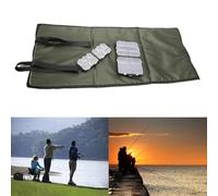 Shophubio Tapis de décrochage de carpe avec design pliable - Tapis de protection pour pêcheurs, utilisation polyvalente comme siège et boîte à leurres pour le rangement du matériel