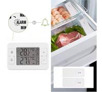 Shophubio Thermomètre Intérieur/Extérieur Sans Fil avec Double Capteurs - Moniteur de Température Electronique pour Réfrigérateur, Cave à Vin & RV