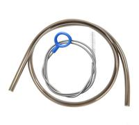 Shophubio Tube de rechange à haut débit pour sacs d'hydratation - Tube à boire de 98 cm avec brosse de nettoyage flexible, compatible avec toutes les grandes eaux de randonnée (marron)