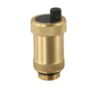 Shophubio Vanne d'aération automatique pour systèmes de chauffage - Évent rapide en laiton avec arrêt, soupape d'expansion de 1,27 cm et 9,5 mm pour chauffage central, purge d'air (ZH-G1/2)