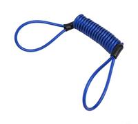 Shophubio Verrou de corde à ressort pour vélo avec compatibilité avec frein à disque - Câble de verrouillage de casque de moto - Câble en acier de 3,5 mm de 120 cm - Cordon de sécurité portable léger