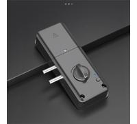 Shophubio Verrou de porte électronique invisible pour portes en bois - Accès à la carte IC - Utilisation sûre en intérieur - Matériau ABS anti-effraction - Serrure moderne à carte à glisser pour