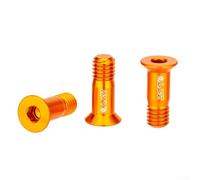 Shophubio Vis de guidage de dérailleur arrière en aluminium léger M5 × 14,2 mm - pour fixation de poulie pour dérailleurs Campagnolo (orange)
