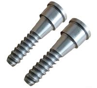 Shophubio Vis de tour à bois pour tourner le bol - Vis de montage vierges sécurisées pour petit bol, compatible avec les mandrins de tour de 9,5 cm, 10,8 cm et 14 cm, pour un métal durable (2 pièces)