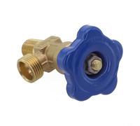 Shophubio WP-15 Valve de cylindre argon pour soudure - Valve de bouteille de gaz argon avec tête en cuivre et corps en acier, accessoire de valve de régulateur de gaz compatible avec (tête de