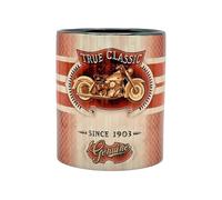 Shopi Zone Tasse originale en céramique avec motif moto classique vintage - Style rétro True Classic depuis 1903 - Cadeau idéal pour les motards et les amateurs de moteur
