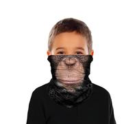 ShopINess Cache-cou multifonction pour les enfants (6-14 ans) - Chimpanzé