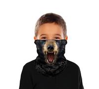 ShopINess Cache-cou multifonction pour les enfants (6-14 ans) - Ours noir