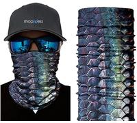 ShopINess Cache-cou Unisexe Multifonctionnel Foulard Multifonctions Bandana Tubulaire pour Sports, Fêtes, Halloween, Carnaval Design Élastique Respirant Protection Contre le Froid Animal (Dragon)