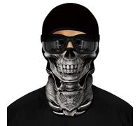 ShopINess Cagoule Passe-Montagne avec Impression 3D Unisexe pour Adultes pour l'hiver Crâne Tête de Mort (Vampire)