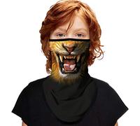 ShopINess Foulard Bandana avec Anneaux d'oreille pour Enfants - Lion