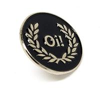 Shopiyal Skinhead SKA Reggae Badge OI! Black Laurel Wreath Punk Broche en métal émail