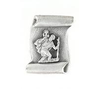 Shopkdo Médaille Magnétique de Saint Christophe Argenté Fabrication Artisanale