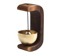 Shopkeepers Cloche magnétique en bois pour ouverture de porte, carillon éolien en bois pour réfrigérateur, chambre, porche, restaurant, maison et jardin (marron)