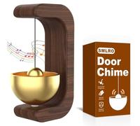 Shopkeepers Cloche pour ouverture de porte - Carillon de porte magnétique en laiton avec sonnerie bruyante, sonnette lorsque la porte s'ouvre pour entrée d'affaires, décoration de la maison/café, pas