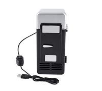shoplic Mini réfrigérateur USB - Mini réfrigérateur USB LED Réfrigérateur USB Boissons Canettes de boisson Réfrigérateur et chauffage(Noir)