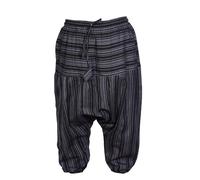 SHOPOHOLIC FASHION Enfants Hippie Harem en Vrac Boho Pantalon Hippie Vif Enfants Rétro Confortable Pantalon - Noir, Medium