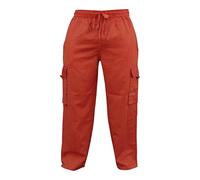 Shopoholic Fashion Homme Côté Poche Lumière Coton Boho Hippie Pantalon - Orange, M