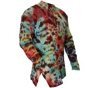 SHOPOHOLIC FASHION Homme Femme marbre TIE&Dye Hippie Chemise Grand-père - marbre Colorant, XXXX-Large