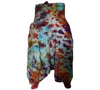 SHOPOHOLIC FASHION Pantalon coloré Tie Dye Baggy Harem, Vêtements Hippies Coupe Ample Boho Brighter, Ample