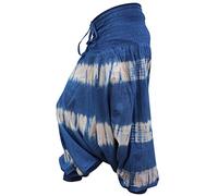 Shopoholic Fashion Pantalon coloré Tie Dye Baggy Harem, Vêtements Hippies Coupe Ample Boho Brighter, Neuf tyedye 2