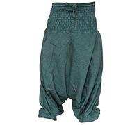 SHOPOHOLIC FASHION Sarouel Hippie Délavé pour Femme, (Taille Unique, Turquoise)