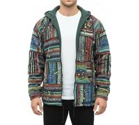 SHOPOHOLIC FASHION Veste à capuche hippie homme, Multicolore, XX-Large