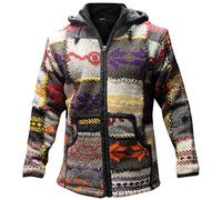 SHOPOHOLIC FASHION Veste patchwork à col montant pour homme Multicolore, multicolore, XL