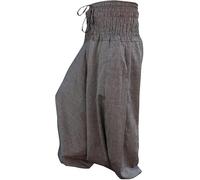 Shopoholic Mode Uni Coupe Ample Pantalon Sarouel Coton 5.1cm 1 Combinaison/Pants,Hippie - L.Gris, One Size