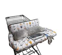 Shopping Cart Cover for baby, High Chair Cover for Boy Girl, Infant Grocery Cart Cushion with removable seat Positioner and Cellphone Holder