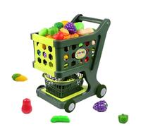 Shopping Cart Toy, Cart Trolley, Bright Colors Lightweight Frame Creative Learning, Play Kit for Birthday, New Year, Christmas, Children's Day 13.58x11.61x8.27 inches
