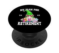 Shopping Retirement GNOME for Women Retired Grandma Life PopSockets PopGrip Adhésif