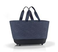 Reisenthel BE4113 SHOPPINGBASKET HERRINGBONE DARK BLUE Gym Bag Femme HERRINGBONE DARK BLUE Taille Unica