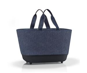 SHOPPINGBASKET Sac course pliable REISENTHEL Herringbone Bleu SC