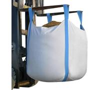 SHOPROM Sacs de jardinage homologués BigBag 1000 kg en polypropylène Résistant et réutilisable pour l'élimination des matériaux de construction et agricoles (Fonds fermé Ciel ouvert, 6 PIÈCE)