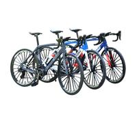 Shopsphère DISTRIBUTION Mini vélo de Course | VTT Miniature 1:6 | Vélo en métal | Décoration de Bureau | Collection d'artisanat pour Les passionnés de vélo | Bible Color (Blanc-Bleu)