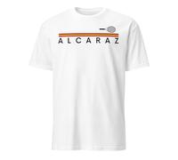 Shopsphère DISTRIBUTION T-shirt Carlos Alcaraz | Sport | T-shirt Tennis Alcaraz | Carlos Tennis | Carlos Alcaraz, blanc, Taille S