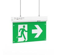 shopVG Éclairage permanent LED luminaire de secours éclairage de secours Exit sortie de secours luminaire de balisage lumière de secours balisage EXIT IP20 ou IP65 (éclairage permanent IP20)