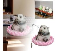 Shore Heartwood Creek Gfm839 Figurine miniature en forme de hérisson avec fleur Blanc 5 x 5 x 6 cm