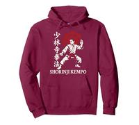 Shorinji Kempo Arts Martiaux Japonais Kanji Dojo Training Gi Sweat à Capuche, Unisexe pour Adultes, Marron, XL