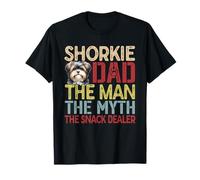 Shorkie Man Myth Snack Dealer, propriétaire de chien drôle et amoureux T-Shirt