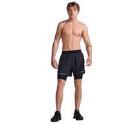 Short 2XU Aero 2-In-1 5 noir argenté - XXL