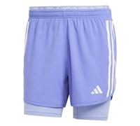 Adidas Short Own The Run Essentials 3-Stripes 2 en 1 Homme L Bleu