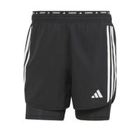 Short 2 en 1 adidas Own the Run 3 Stripes Noir XS