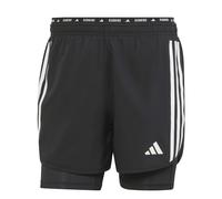 Adidas Short 2-en-1 Own The Run Excite 3 Stripes Noir XS Homme Regular