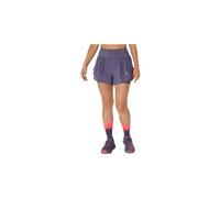 Short 2 en 1 asics road 3 5in violet femme