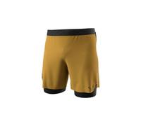 Short 2 en 1 dynafit alpine pro kaki noir homme